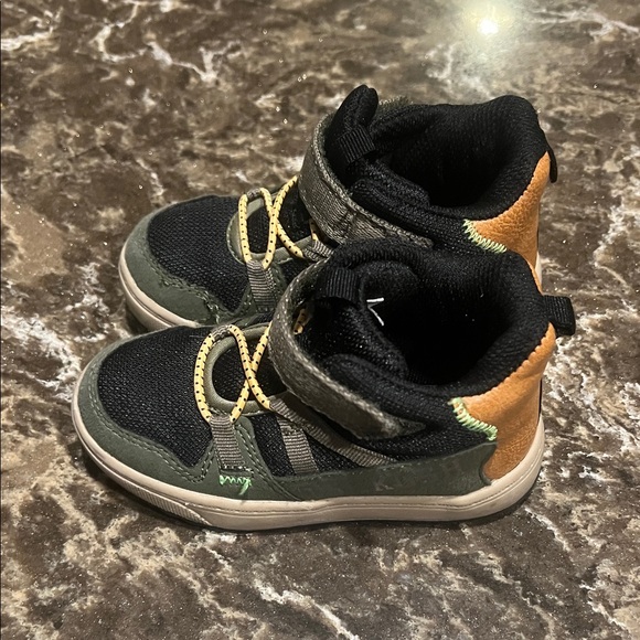OshKosh B'gosh Kids Sneakers - Black, Green, and Tan - Picture 1 of 3